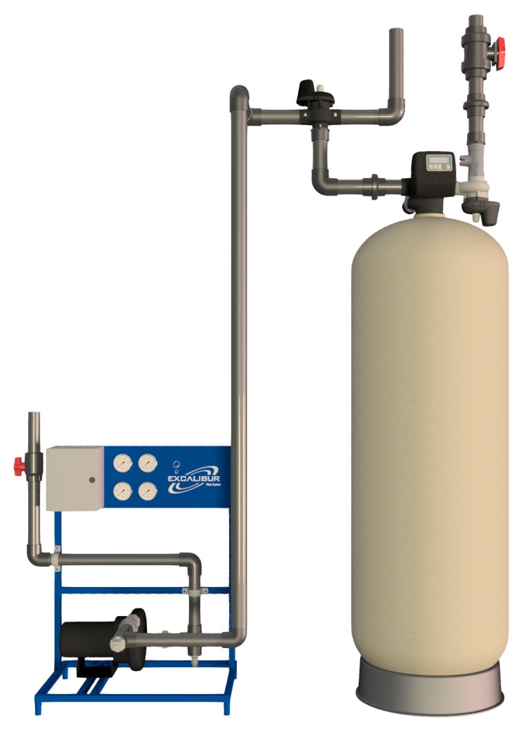 Excalibur commercial cooling tower sidestream filter